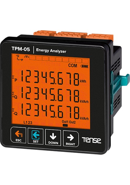 Tpm-05 Enerji Analizörü Şebeke Analizörleri Haberleşmeli