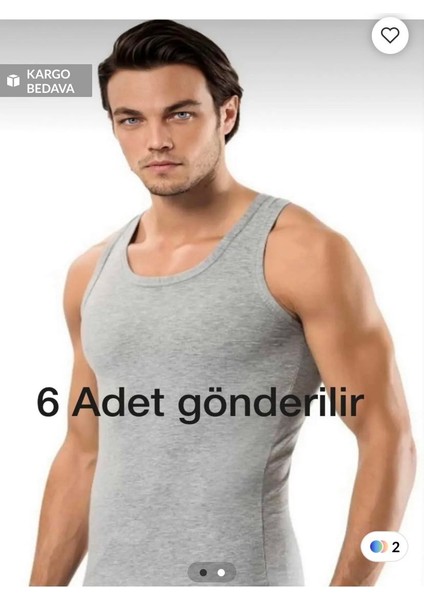 Ebruli Butik Erkek Atlet 6 Adet Gönderilir