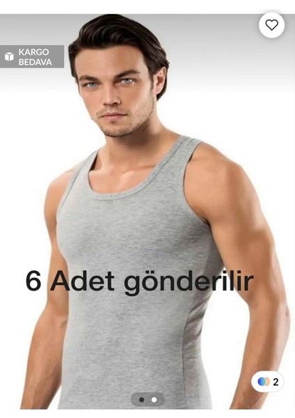 Ebruli Butik Erkek Atlet 6 Adet Gönderilir