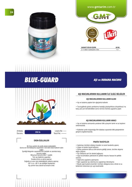 Blue-Guard Sıvı Aşı ve Budama Macunu 250 gr