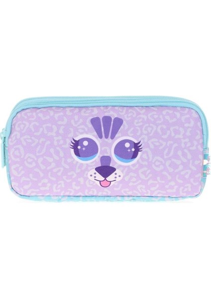 Kids&love 3 Bölmeli Cute Face Tiger Kalem Çantası L8119