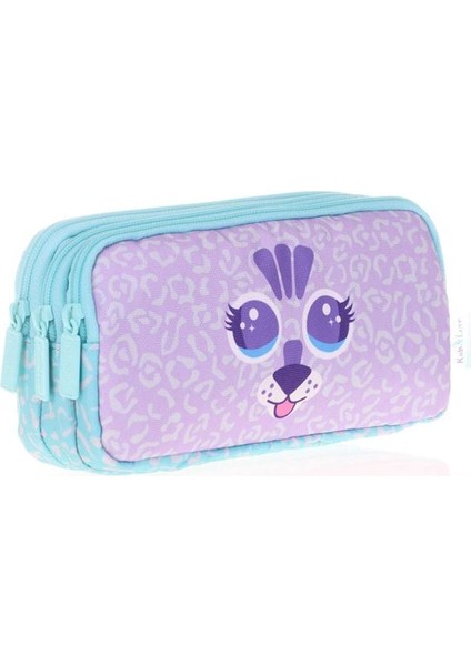 Kids&love 3 Bölmeli Cute Face Tiger Kalem Çantası L8119 fiyatları