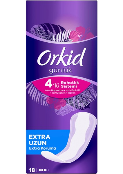 Extra Koruma Extra Uzun Günlük Ped 18 Adet fiyatları