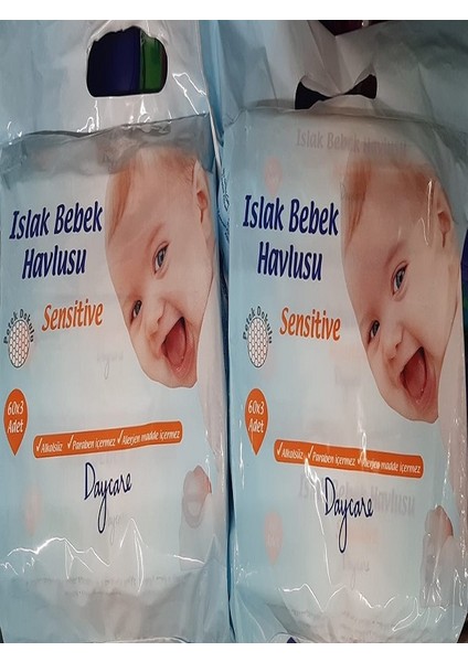 Islak Bebek Havlusu (3X60) x 2 Adet