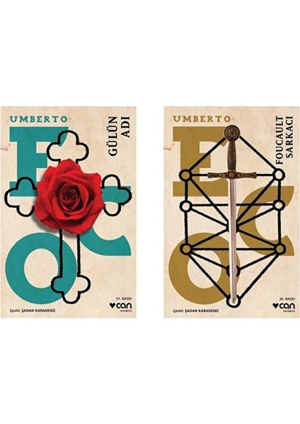 Gülün Adı - Foucault Sarkacı - 2 Kitap - Umberto Eco