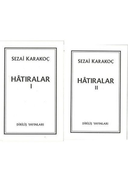 Hatıralar 1 - 2 - Sezai Karakoç