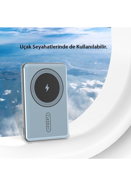 Earldom 5.000 Mah 12W Kablosuz Şarjlı Pd Hızlı Şarj Powerbank