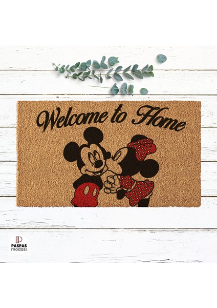 Mickey Mouse Welcome To Home Kapı Önü Paspası