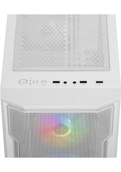 Gamdıas Athena M6 Lite Wh, 500W, Tempered Glass, Mesh, Argb, Atx, White Edition, Gamıng Kasa modelleri