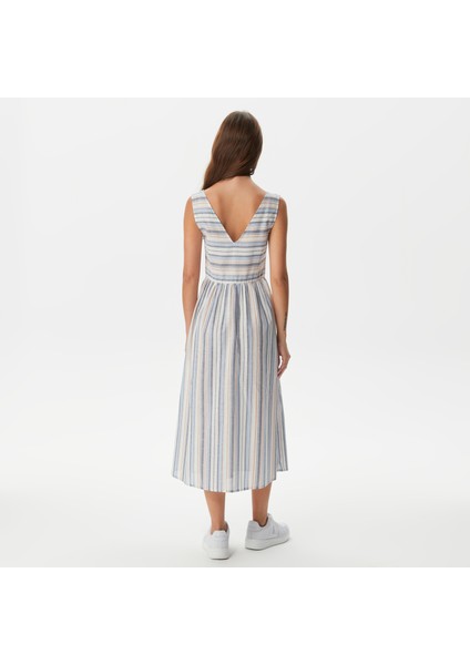 Nautıca Kadın Lacivert Kolsuz Çizgili Elbise 35D914T.4VN fiyatları