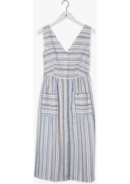 Nautıca Kadın Lacivert Kolsuz Çizgili Elbise 35D914T.4VN indirimleri