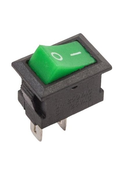 KCD11 Mini On-Off Anahtar - Yeşil
