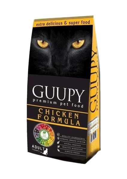 Guupytavuklu Yetişkin Kedi Maması 15 kg