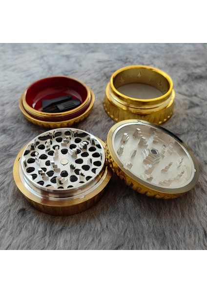 63 Mm. Gold Baharat Tütün Herbal Öğütücüsü Parçalayıcı RC85GLD