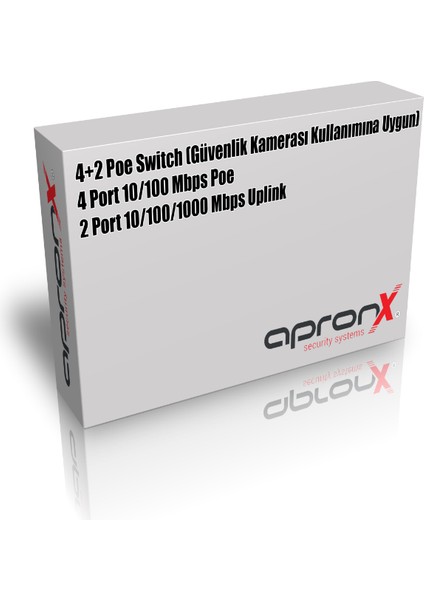 4 Port 10/100 4 Poe Ports + 2 GB Port Uplink 78W Poe Switch