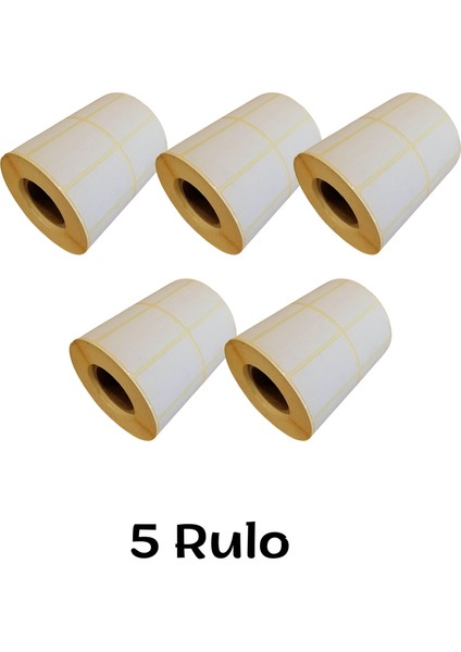 30X50 mm Çift Sıralı Termal Barkod Etiketi Yaıpışkanlı Etiket (1 Rulo = 2000 Adet)