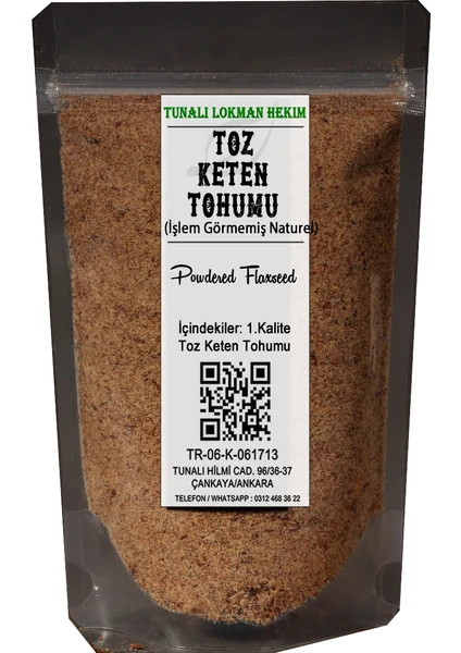 Tunalı Lokman Hekim Taze Keten Tohumu (Öğütülmüş) 50 gr  + Chia Tohumu 50  gr