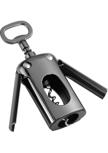 Three Beans Açacağı Çinko Alaşımlı Kırmızı Şarap Açacağı Ayna Yüzey Metal Sommeliers Tirbuşon Şişe Açacakları Tirbuşonlar Şarap Cork Remover | Torkscrews Açıcılar (Yurt Dışından)