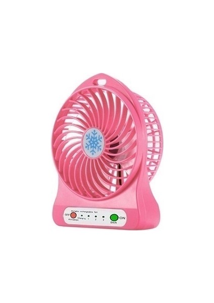 USB Masaüstü Fan Taşınabilir Şarj Edilebilir LED Yurt Mini Hediye Fan (Yurt Dışından)