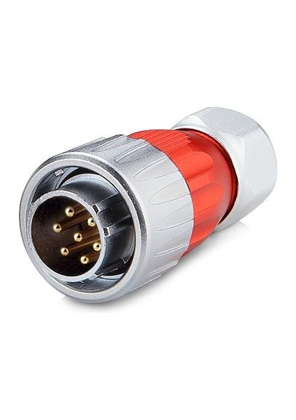 DH-20-C07PE-03-001 7-Pin Su Geçirmez Konnektör - Erkek