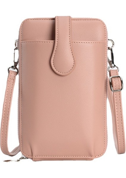 Tek Omuz Retro Moda Diyagonal Basit Pu Fermuarlı Cep Telefonu Çantası (Yurt Dışından) fiyatları