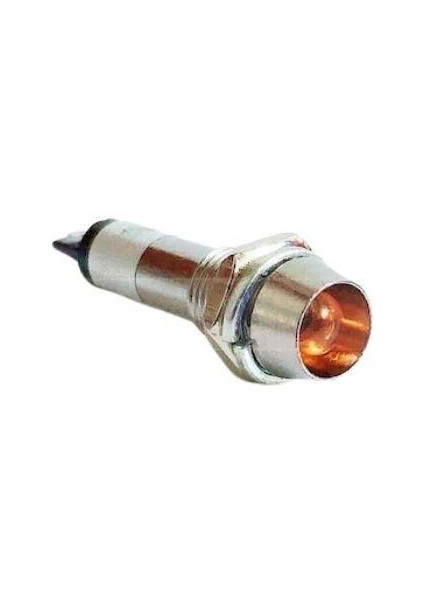 8mm 24V Metal Sinyal Lambası - Sarı