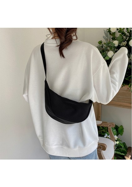 Naylon Düz Renk Basit Kadın Çantası Moda Anne Alışveriş Çantası (Yurt Dışından)