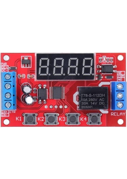 12V Zaman Ayarlı Röle Modülü 32 Modlu