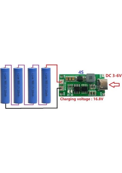 4s 16.8V 4A Li-Ion & Lipo Pil Şarj Devresi