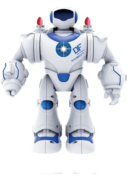 Sesli ve Işıklı Savaş Robotu Mavi