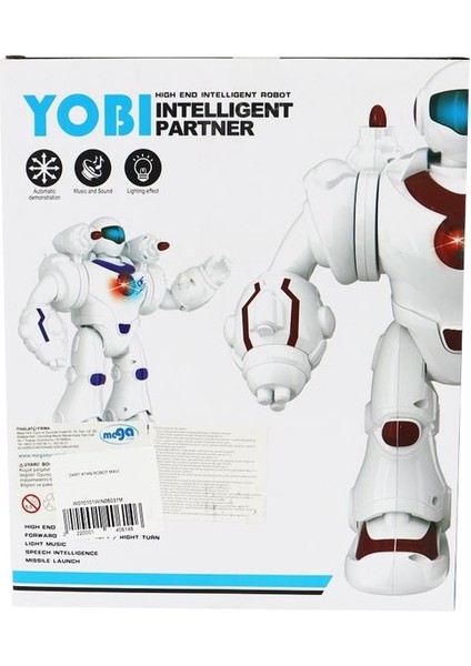 Sesli ve Işıklı Savaş Robotu Mavi