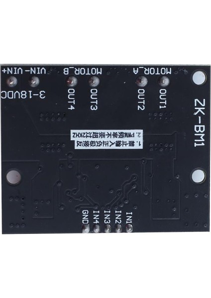 Zk-Bm1 10A 3-18V Dc Pwm Çift Motor Sürücü modelleri