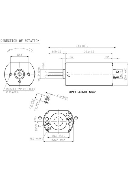 JFF-180SH 2.4V Mini Dc Motor