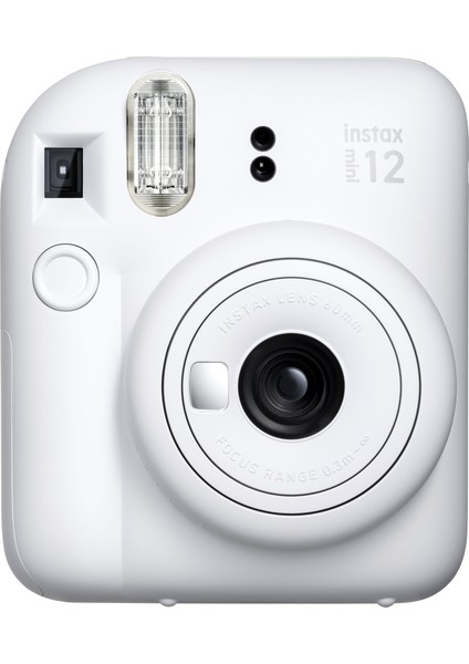 Instax Mini 12 Beyaz Fotoğraf Makinesi-10'lu Film ve Laporta Albüm SETI-FOTSI198-S3-10-LA