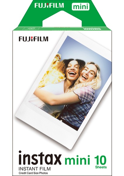 Instax Mini 12 Yeşil Fotoğraf Makinesi-Çerçeve ve 10'lu Mini Film Seti