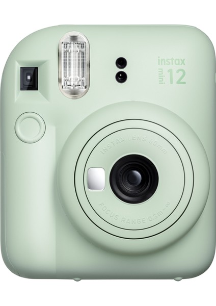 Instax Mini 12 Yeşil Fotoğraf Makinesi-Çerçeve ve 10'lu Mini Film Seti