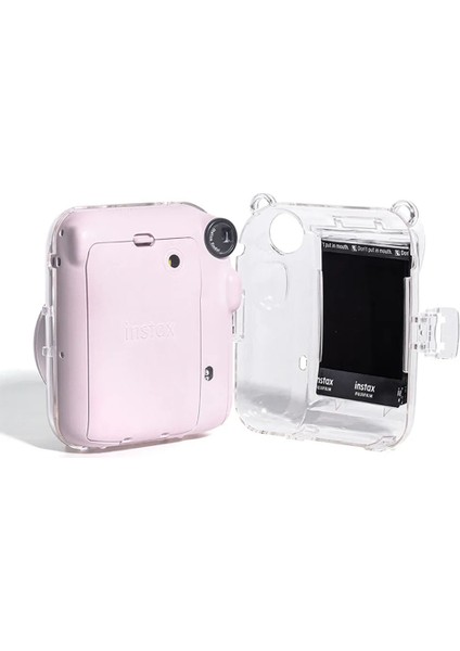 Instax Mini 12 Pembe Fotoğraf Makinesi-10'lu Film-Laporta Albüm ve Şeffaf Kılıf Seti fırsatları