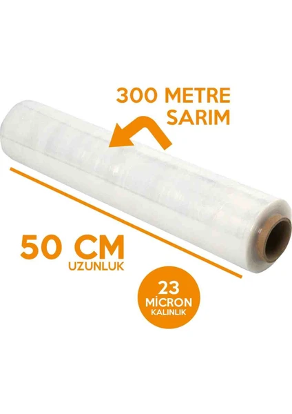 23 Micron 300 mt Palet Streç Film