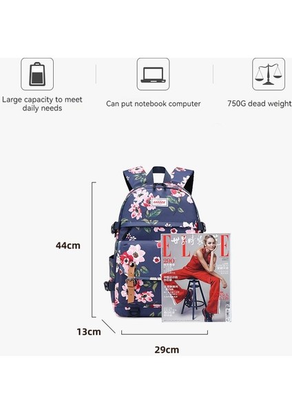 Baskılı Büyük Kapasiteli Sırt Çantası (Yurt Dışından) fırsatları