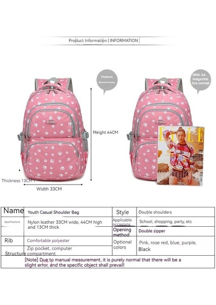 Öğrenci Schoolbag Şeker Renk Moda Sırt Çantası (Yurt Dışından) fırsatları