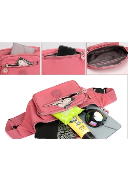 Renkli Bel Çantası Büyük Kapasiteli Çok Katmanlı (Yurt Dışından) fiyatları