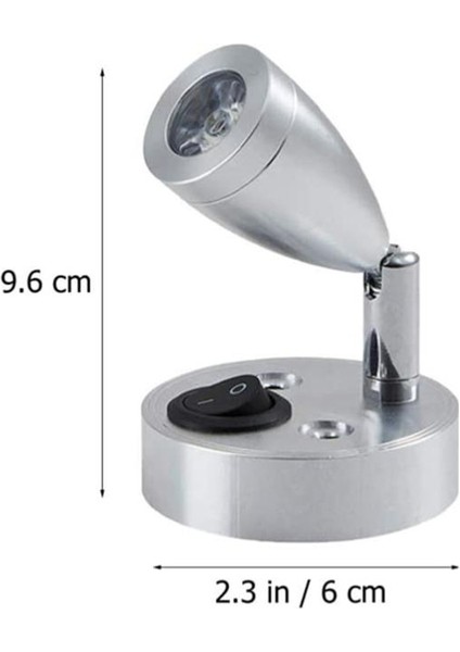 Karavan & Tekne Döner Tip LED Okuma Lambası 12V