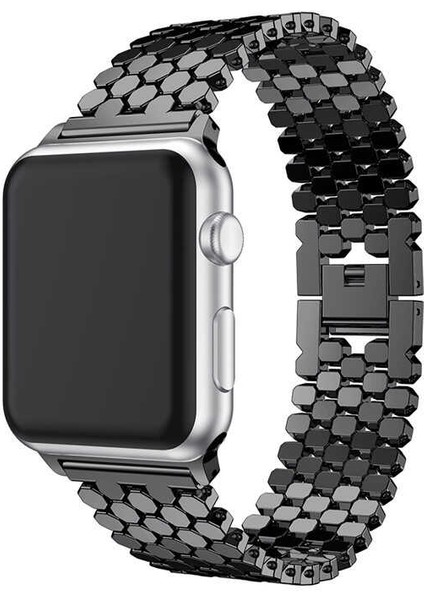 Apple Watch 38-40-41MM Uyumlu Metal Strap Luxury Petek Kordon-Kayış