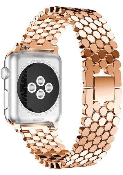Apple Watch 42-44-45-49MM Uyumlu Metal Strap Luxury Petek Kordon-Kayış fiyatları