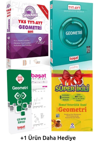 Benim Hocam YKS Geometri Seti + Başat TYT-AYT Geometri Sb + Yaprak Test + Geometri Süper Ikili + ler