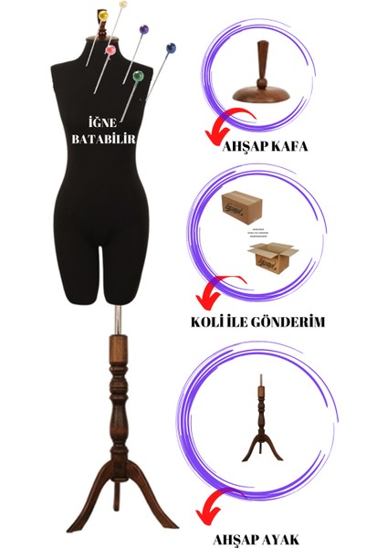 Pantalon Giyebilen Bayan 38 Beden Iğne Batabilenterzi Mankeni fiyatları