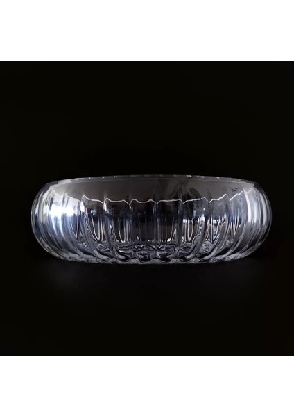 Sarp Home Alegre Glass Linea Çanak Sunum Kasesi 24 x 6,5 cm