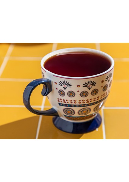 Exotic Artsy New Bone China Kupa 460 ml Lacivert fiyatları