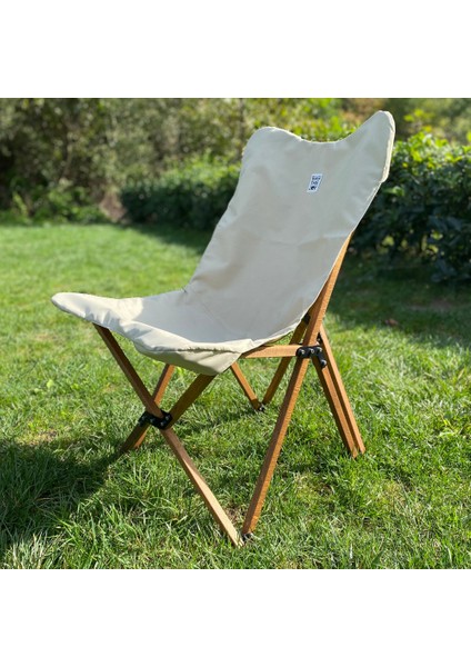 Ahşap Katlanır Masa Sandalye Seti Kahverengi - Bej Kılıf 70X70X55 Kahverengi Masa