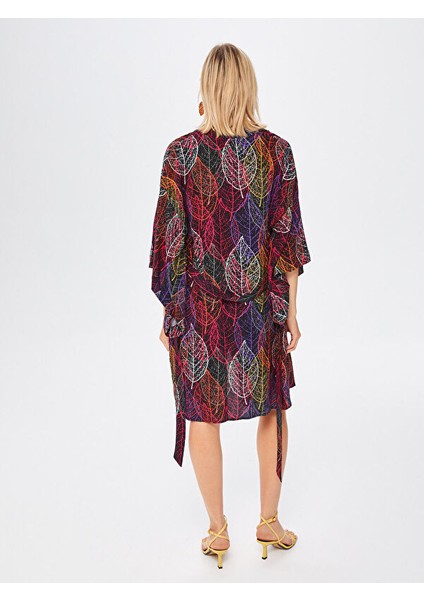 Iri Yaprak Desen Kimono 67449 modelleri